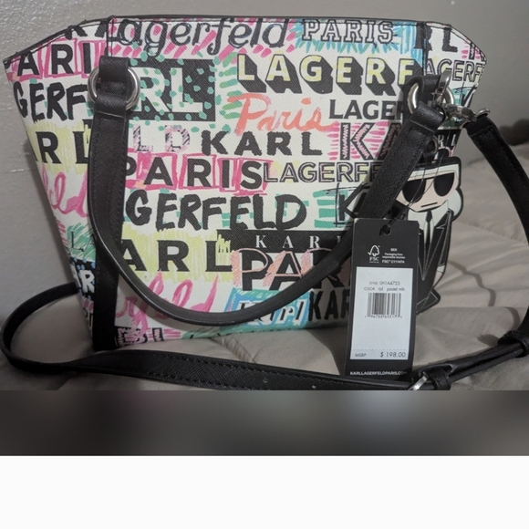 NEW KARL LAGERFELD PARIS IRIS TOTE NEW WITH TAGS New With Tags ower price - Picture 1 of 16